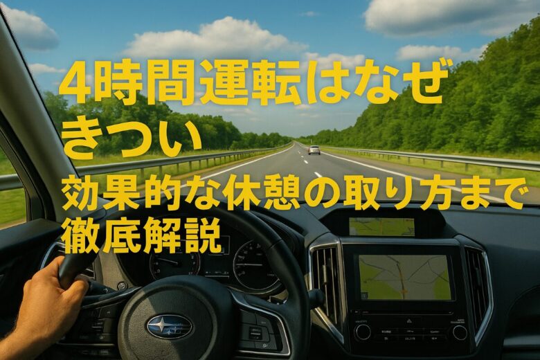 4時間 運転 きつい