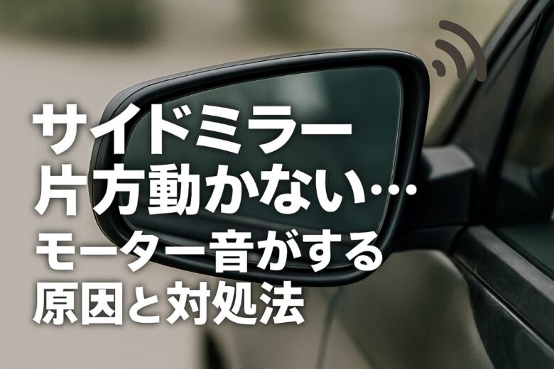 サイドミラー 片方動かない モーター音