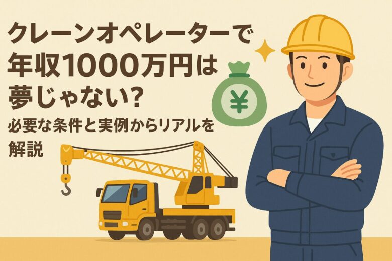 クレーンオペレーター 年収1000万