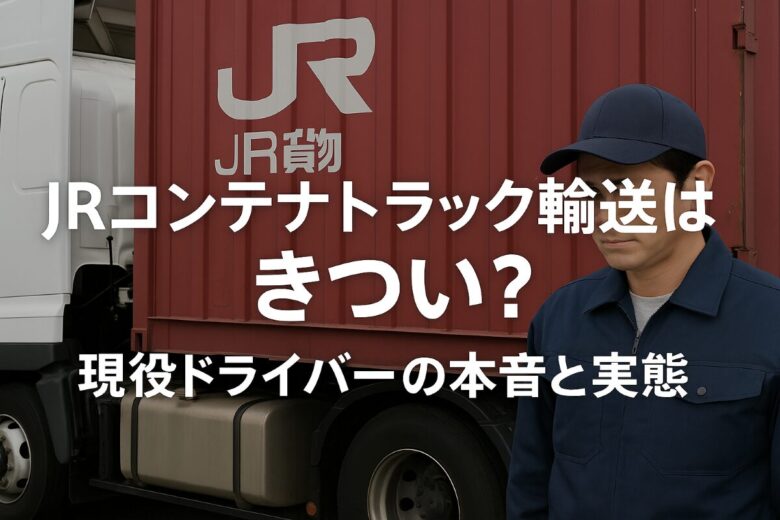 jrコンテナ トラック きつい