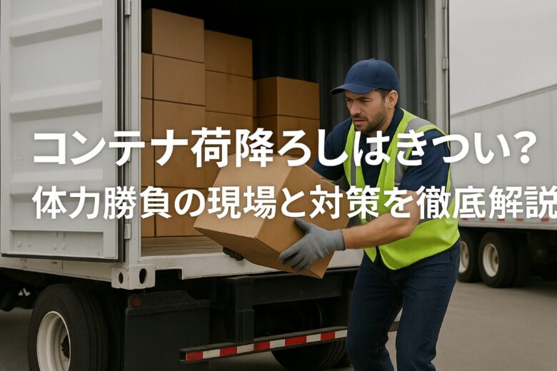 コンテナ荷降ろし きつい