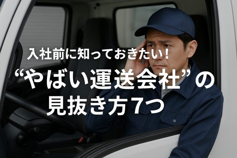 やばい運送会社