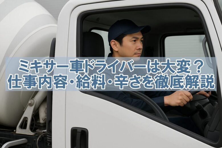 ミキサー車ドライバー　大変