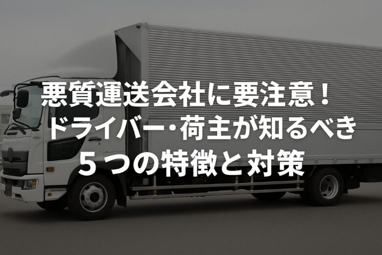 悪質運送会社