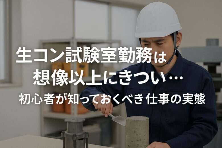 生コン 試験室 きつい