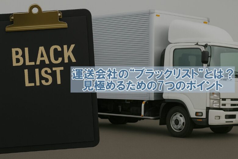 運送会社 ブラックリスト